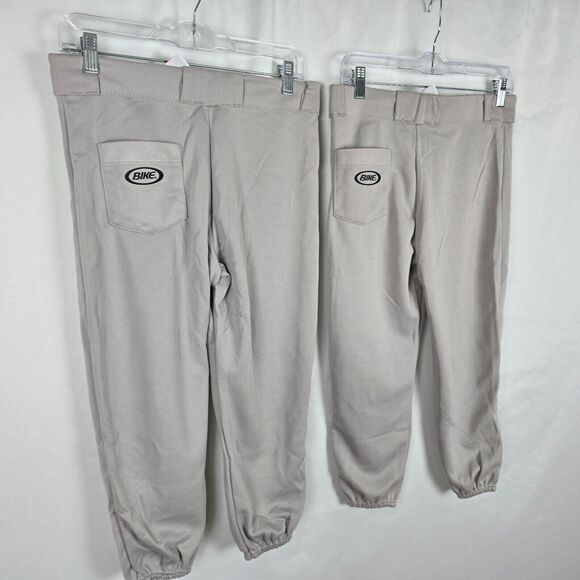 Bike Athletic Baseball Softball Pants Size Large 30" 32" Waist Gray 2 Pairs NWT - Picture 12 of 14